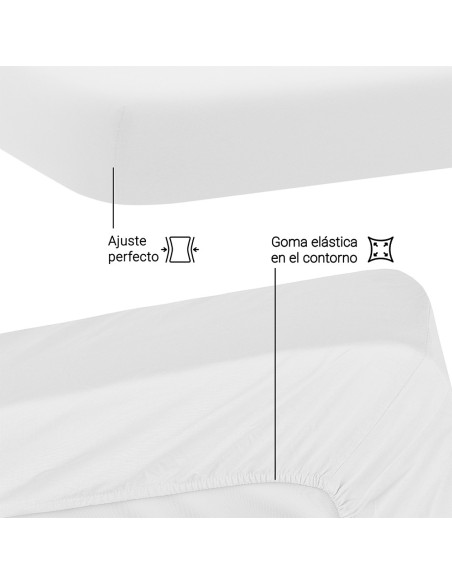 Sábana bajera blanca 100% algodón | Deslan Internacional