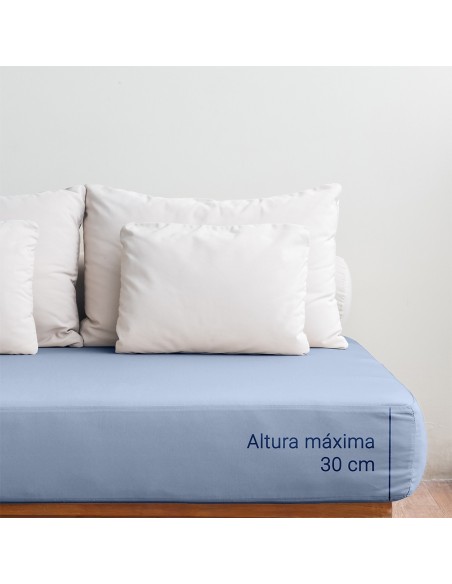 Sábana bajera azul celeste 100% algodón | Deslan Internacional