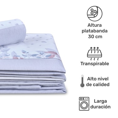 Juego de sábanas de franela AINHOA GRIS – Deslan Internacional 2