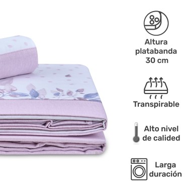 Juego de sábanas de franela AINHOA VIOLET ICE – Deslan Internacional 2