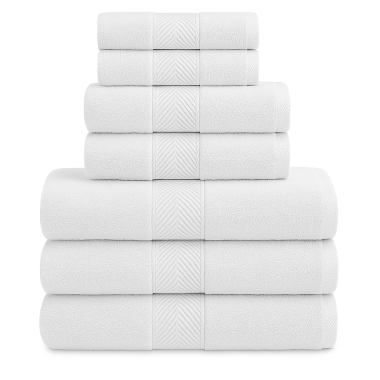 Toalla Mónaco 100% Algodón 450gr - Blanco | Deslan Internacional