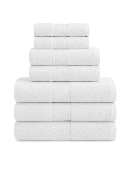 Toalla Mónaco 100% Algodón 450gr - Blanco | Deslan Internacional