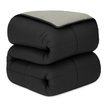 Relleno Nórdico BERLIN 400 GSM Reversible negro y gris | Oeko-Tex | Deslan Internacional
