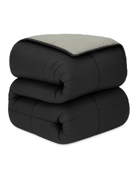 Relleno Nórdico BERLIN 400 GSM Reversible negro y gris | Oeko-Tex | Deslan Internacional