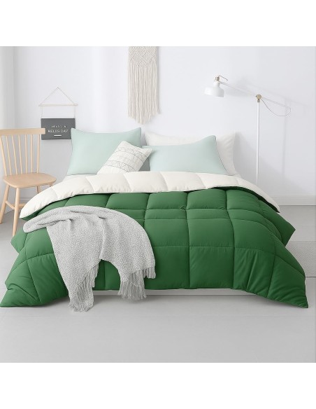 Relleno Nórdico BERLIN 400 GSM Reversible kaki y Beige | Oeko-Tex | Deslan Internacional