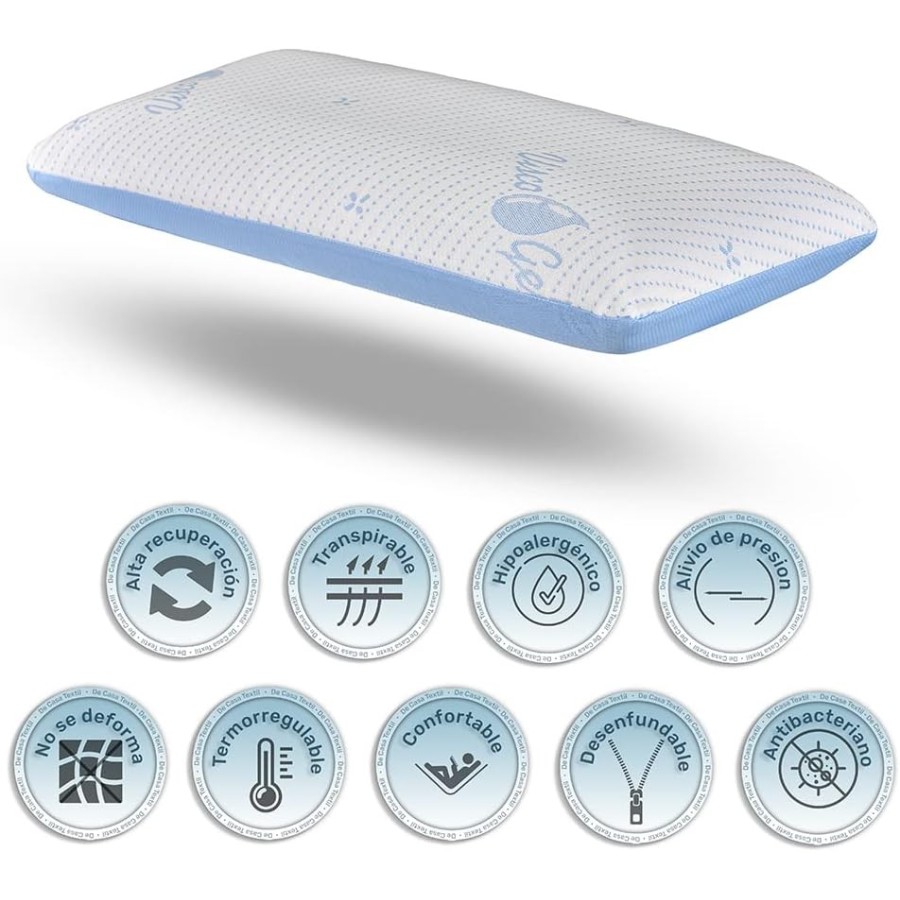 Almohada Visco Fresh con Núcleo de Gel Termorregulador | Deslan Internacional