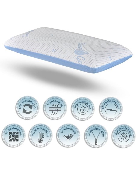 Almohada Visco Fresh con Núcleo de Gel Termorregulador | Deslan Internacional