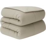 Relleno Nórdico BERLIN 400 GSM Reversible Beige y Gris| Oeko-Tex | Deslan Internacional