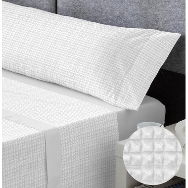 Juego de sábanas microlina Tesla color gris - camas 135 a 200 cm