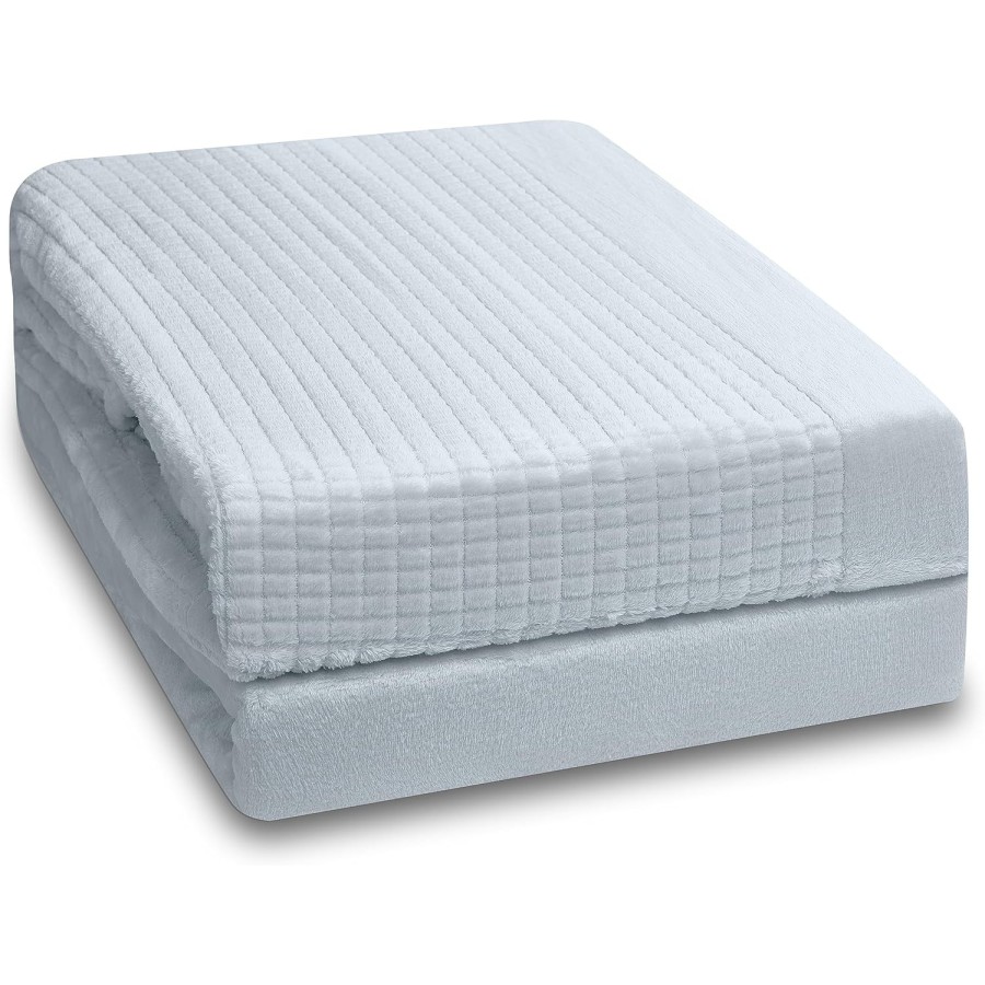 Juego de sábanas microlina Tesla color azul - camas 135 a 200 cm