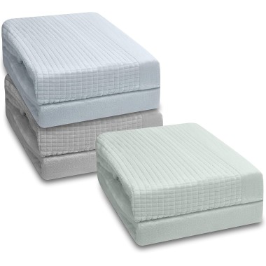 Juego de sábanas microlina Tesla color menta - camas 135 a 200 cm 2