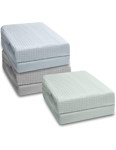 Juego de sábanas microlina Tesla color menta - camas 135 a 200 cm