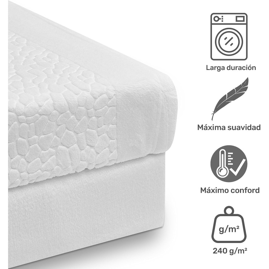 Juego de sábanas microlina Pardo color gris - camas 135 a 200 cm