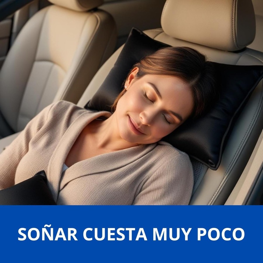 Almohada de Viaje Viscoelástica Negra