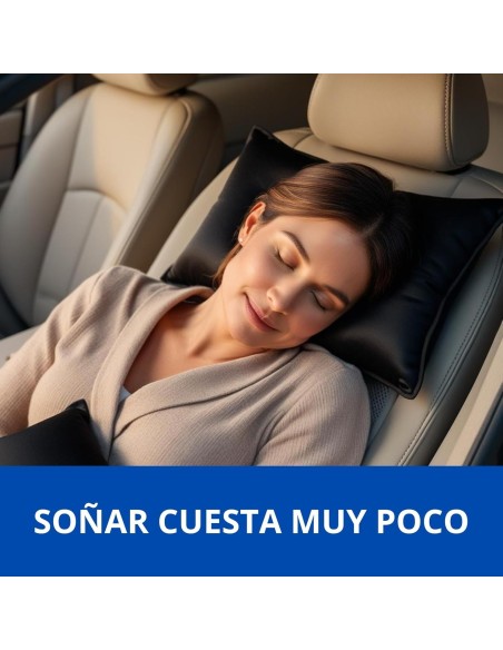 Almohada de Viaje Viscoelástica Negra