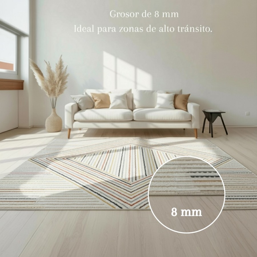 Alfombra Tulum Geométrica 160x230 y 120x170 cm | Apta Robot