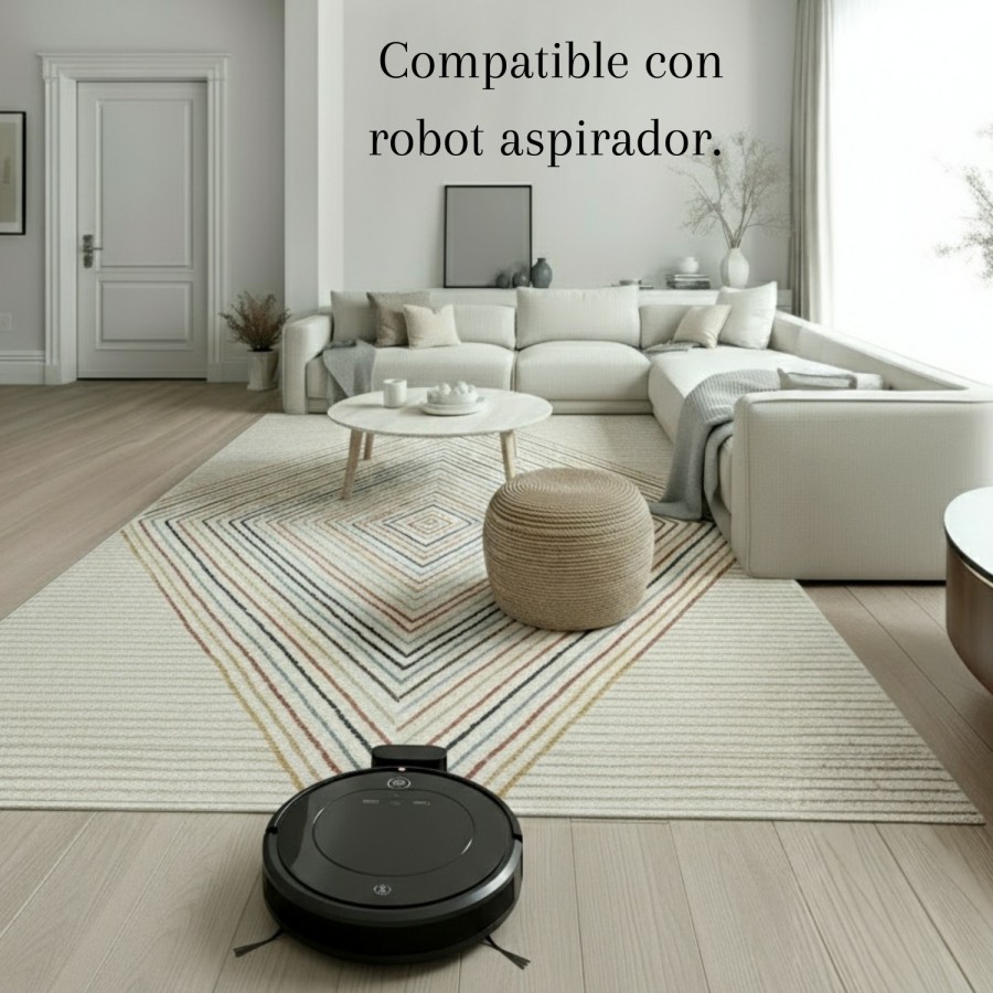 Alfombra Tulum Geométrica 160x230 y 120x170 cm | Apta Robot