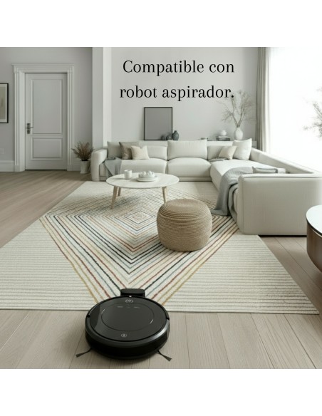 Alfombra Tulum Geométrica 160x230 y 120x170 cm | Apta Robot
