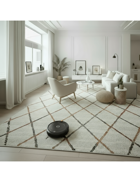 Alfombra Tulum Rombos 160x230 y 120x170 cm | Estilo nórdico moderno