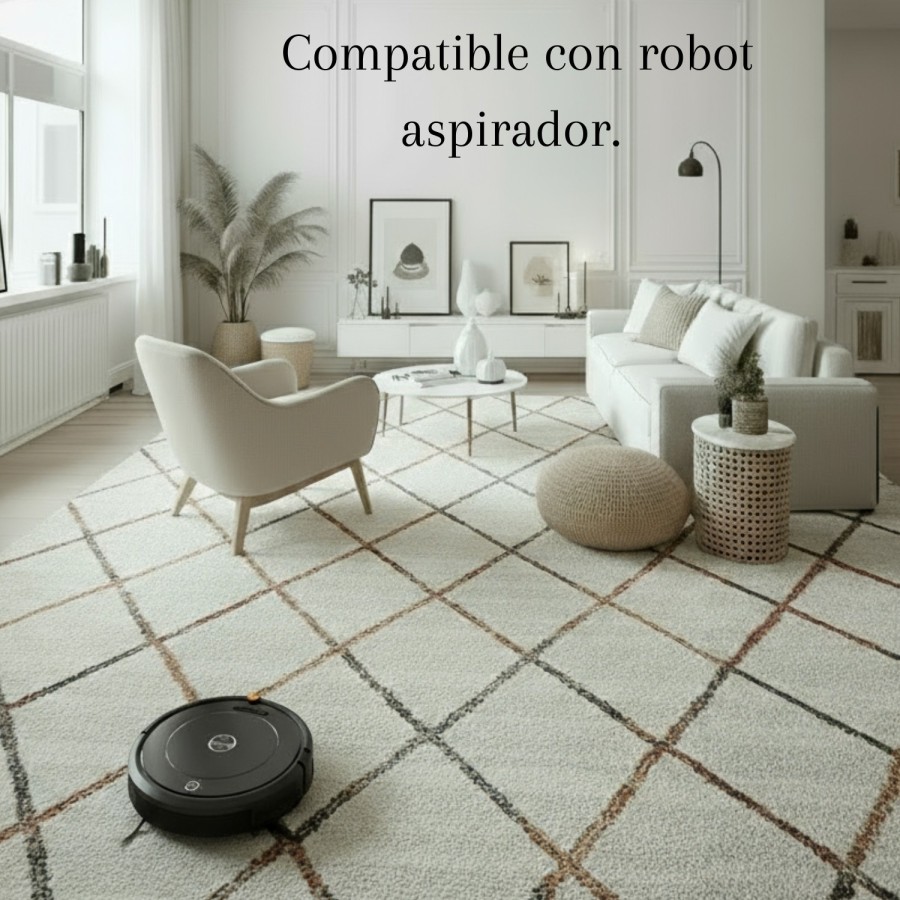 Alfombra Tulum Rombos 160x230 y 120x170 cm | Estilo nórdico moderno