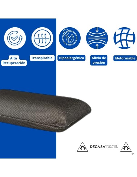 Almohada de Viaje Viscoelástica Negra