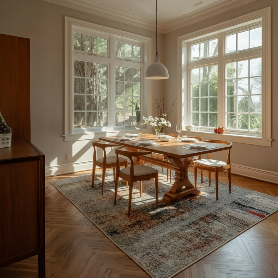 Alfombra Tulum Lisa 160x230 y 120x170 cm | Diseño moderno en tonos tierra