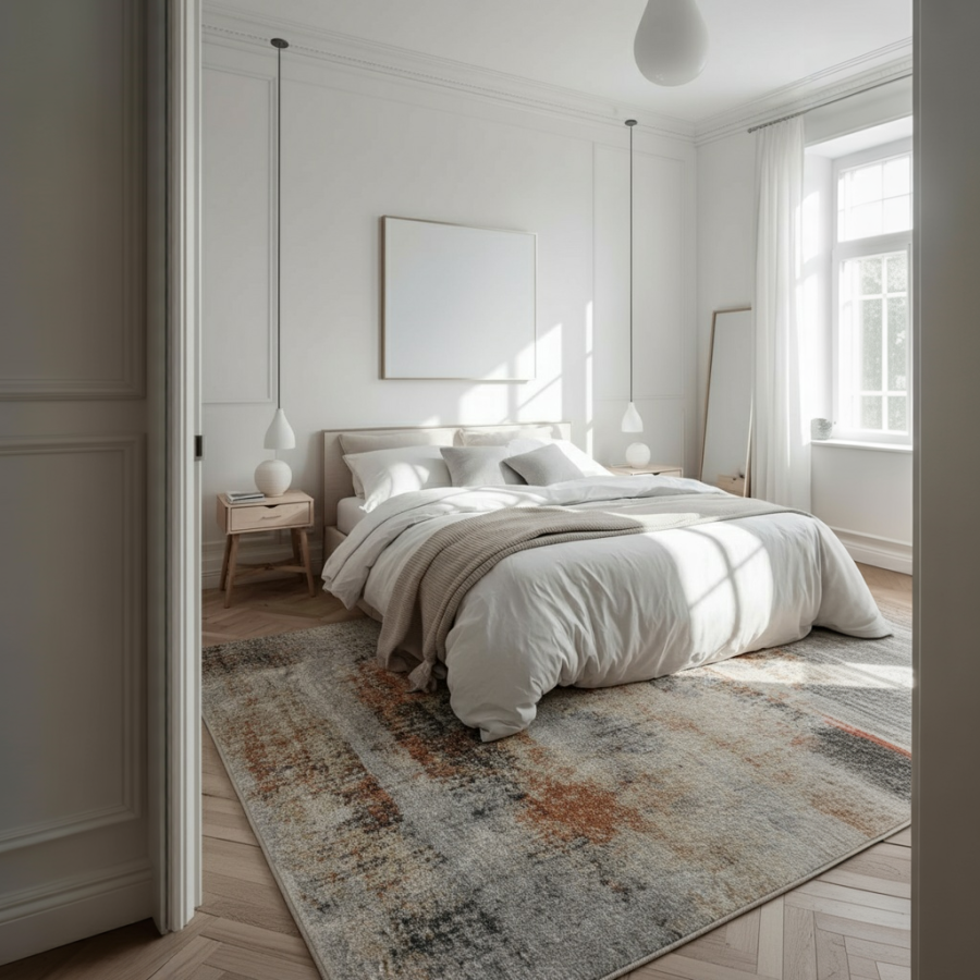 Alfombra Tulum Lisa 160x230 y 120x170 cm | Diseño moderno en tonos tierra