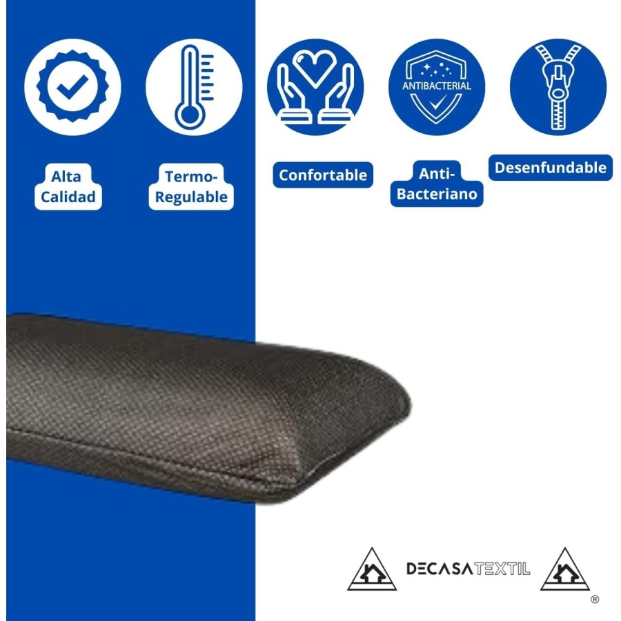 Almohada de Viaje Viscoelástica Negra