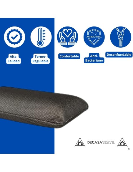 Almohada de Viaje Viscoelástica Negra