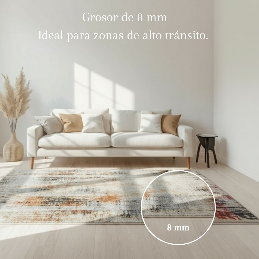 Alfombra Tulum Lisa 160x230 y 120x170 cm | Diseño moderno en tonos tierra