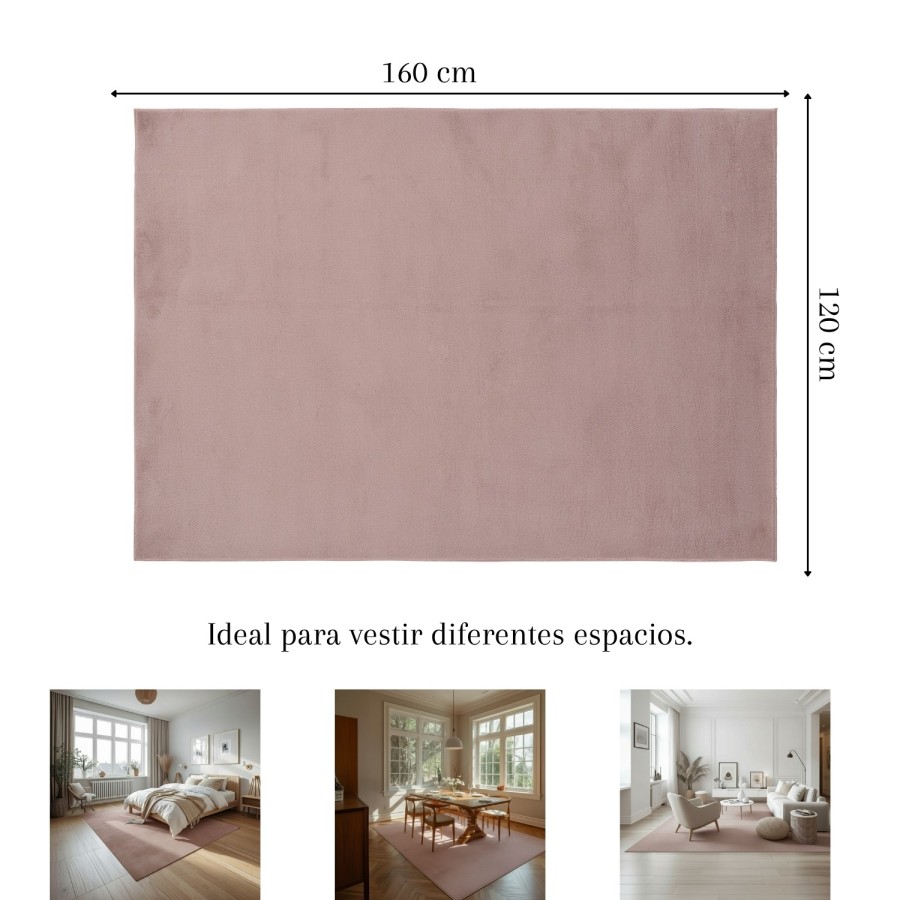 Alfombra Velvet Nude 60x90, 120x160 y 160x220 cm | Suave y elegante