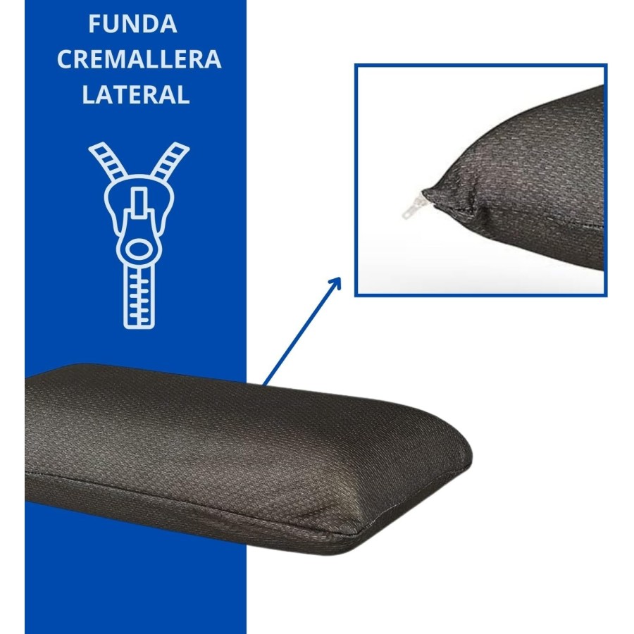 Almohada de Viaje Viscoelástica Negra