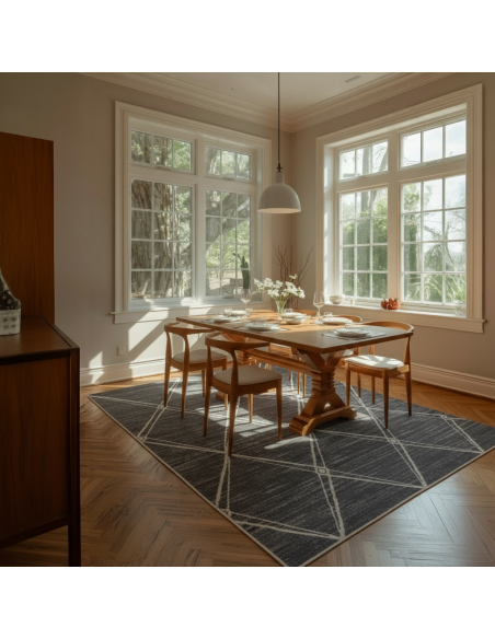 Alfombra Verona Grafito 120x170 y 160x230 cm | Diseño moderno y elegante