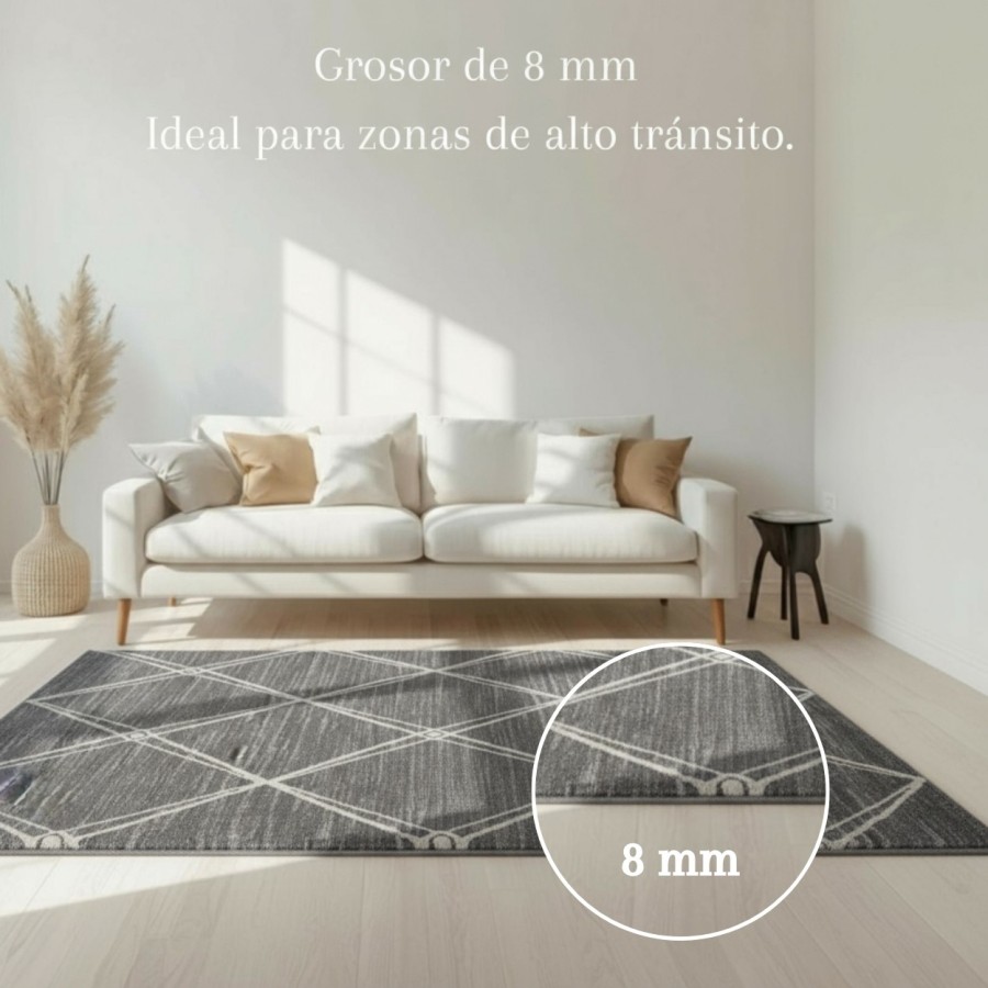 Alfombra Verona Grafito 120x170 y 160x230 cm | Diseño moderno y elegante