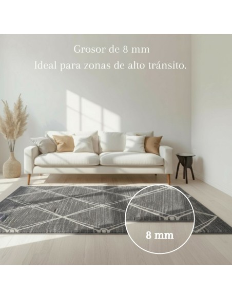 Alfombra Verona Grafito 120x170 y 160x230 cm | Diseño moderno y elegante