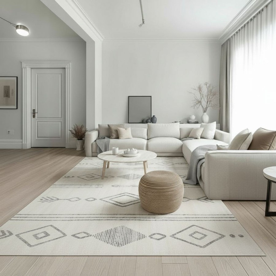 Alfombra Nairobi Arena 120x170 y 160x230 cm | Diseño étnico y tonos arena