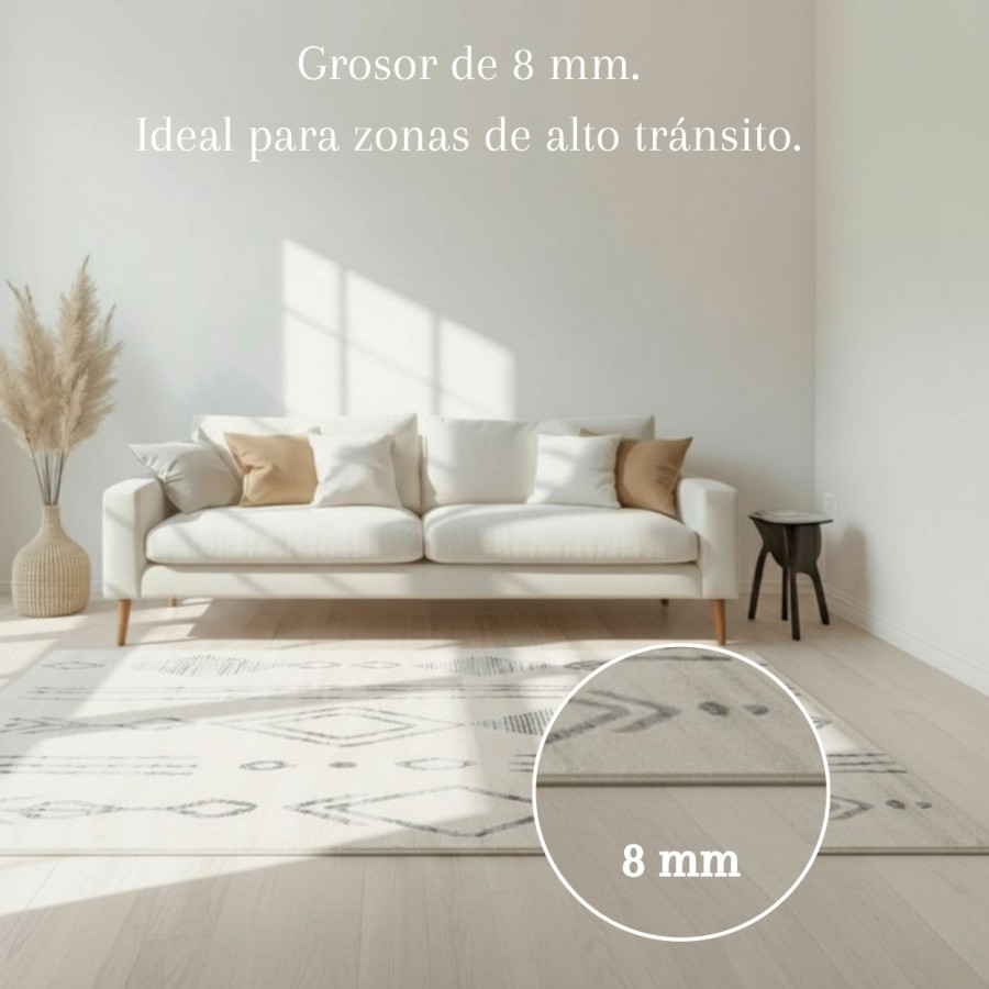 Alfombra Nairobi Arena 120x170 y 160x230 cm | Diseño étnico y tonos arena