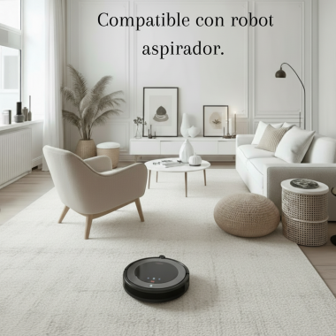 Alfombra Velvet Blanco 60x90, 120x160 y 160x220 cm | Suave y elegante 2