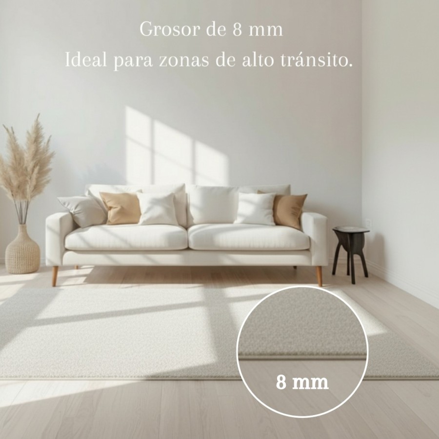 Alfombra Velvet Blanco 60x90, 120x160 y 160x220 cm | Suave y elegante