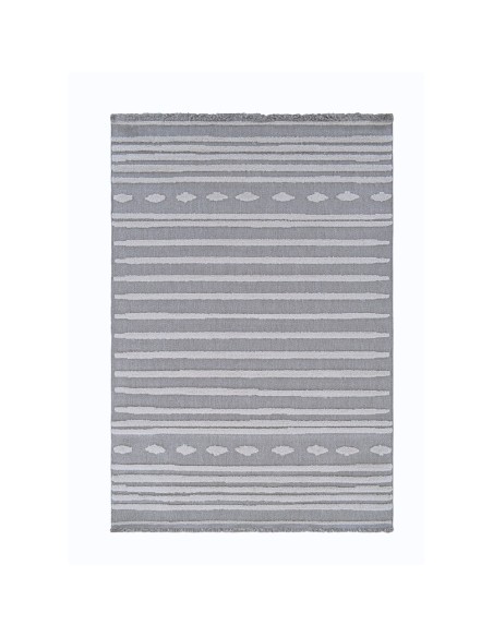 Alfombra Egipto 120x170 y 160x230 cm | Diseño lineal moderno en tonos grises