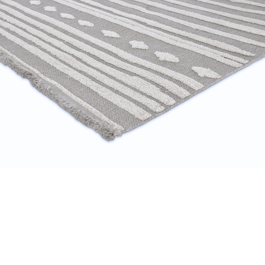 Alfombra Egipto 120x170 y 160x230 cm | Diseño lineal moderno en tonos grises