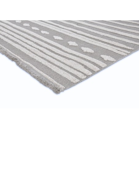 Alfombra Egipto 120x170 y 160x230 cm | Diseño lineal moderno en tonos grises