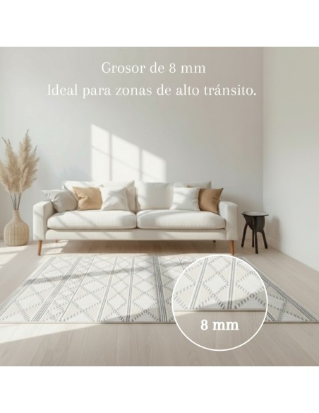 Alfombra Sahara 120x170 y 160x230 cm | Diseño étnico moderno en tonos arena