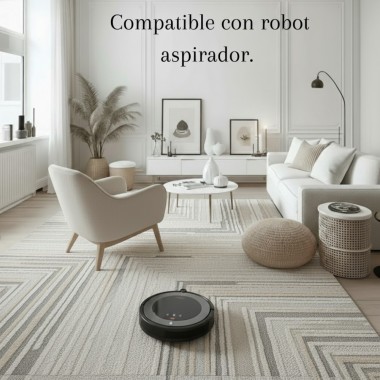 Alfombra Cairo 120x170 y 160x230 cm | Diseño geométrico moderno en tonos neutros 2