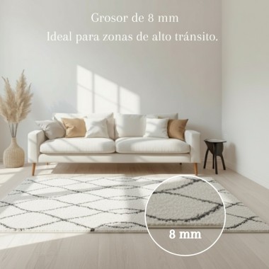 Alfombra Paris Light 120x170 y 160x230 cm | Diseño moderno en tonos claros 2