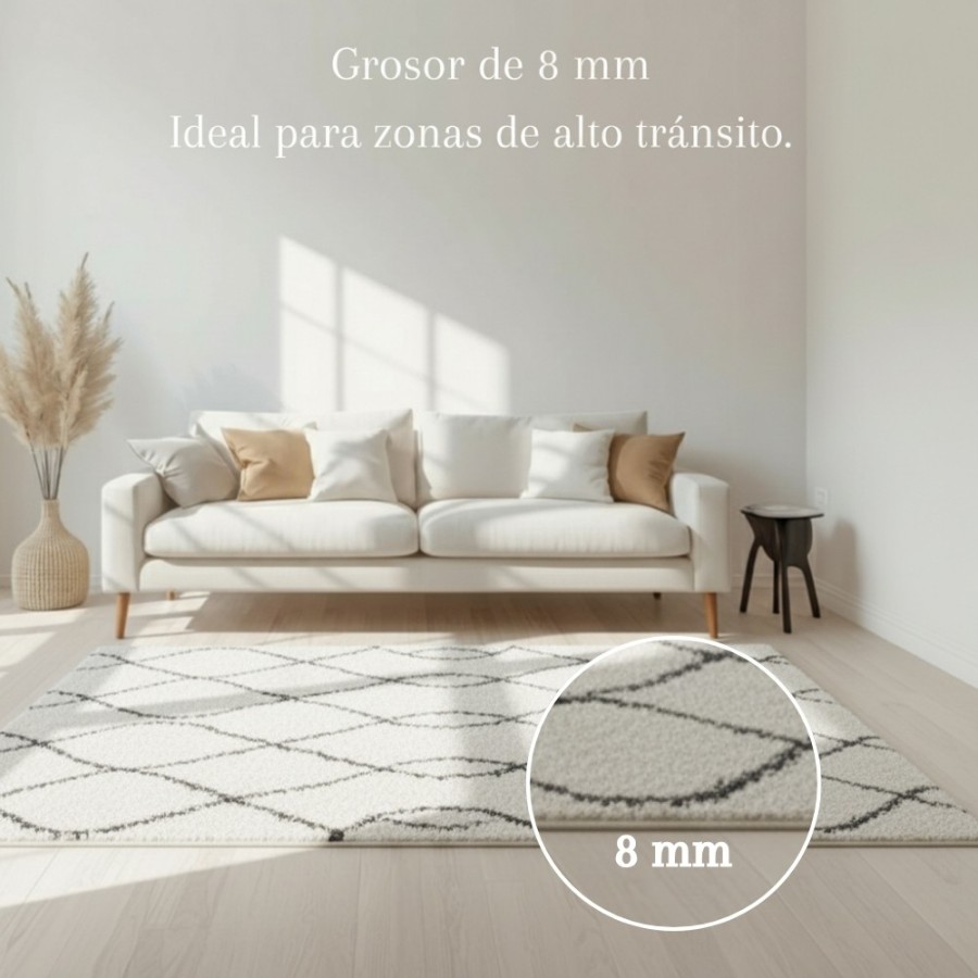 Alfombra Paris Light 120x170 y 160x230 cm | Diseño moderno en tonos claros