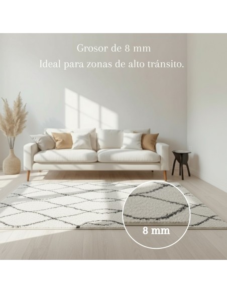 Alfombra Paris Light 120x170 y 160x230 cm | Diseño moderno en tonos claros