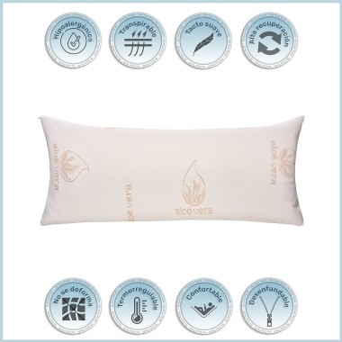 Almohada Confort Aloe Vera de Fibra Hueca | Deslan Internacional 2