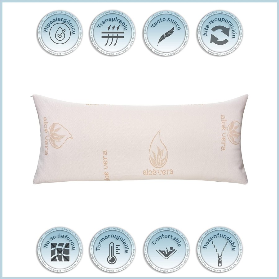 Almohada Confort Aloe Vera de Fibra Hueca | Deslan Internacional