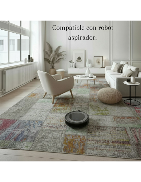 Alfombra Bremen | Diseño patchwork multicolor moderno | 4 tamaños disponibles